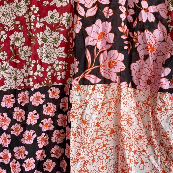 Johnny Was Womens Floral Patchwork Long Sleeve Shirt Blouse Small Button Down - Picture 3 of 6